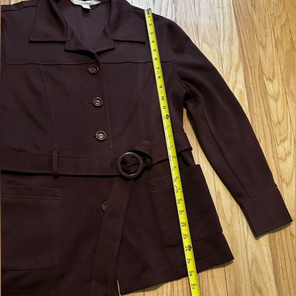 Vintage Express Brown Belted Blazer - Picture 11 of 12